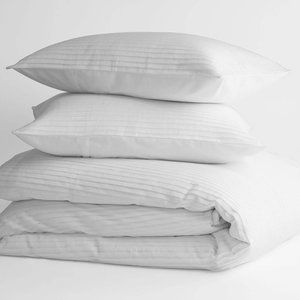 100% Organic Cotton Woven Pleated Duvet set